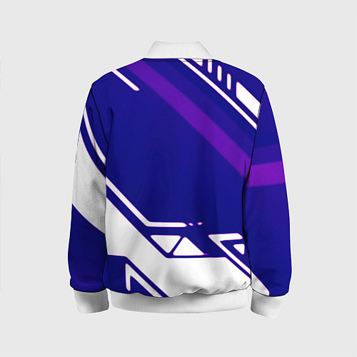 Детский бомбер Нинтендо геометрия киберспорт / 3D-Белый – фото 2