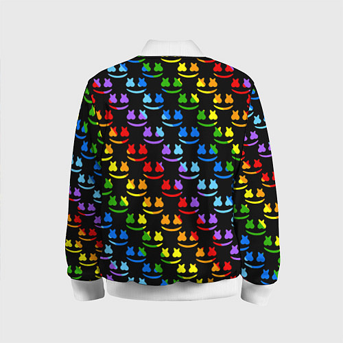Детский бомбер Marshmello pattern neon / 3D-Белый – фото 2