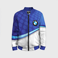 Бомбер детский BMW abstraction steel, цвет: 3D-синий