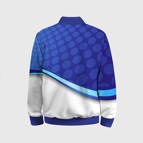 Детский бомбер BMW abstraction steel / 3D-Синий – фото 2