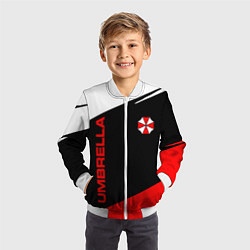 Бомбер детский Umbrella corporation - resident evil, цвет: 3D-белый — фото 2