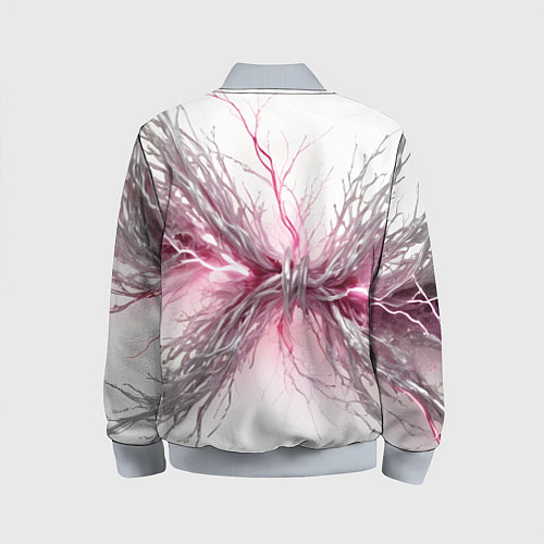 Детский бомбер Электрическое сплетение / 3D-Серый – фото 2