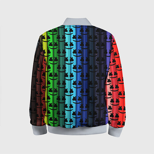Детский бомбер Marshmello gradient / 3D-Серый – фото 2