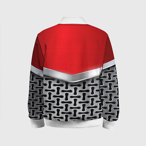 Детский бомбер BMW x mercedes texture / 3D-Белый – фото 2