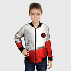 Бомбер детский BMW metal carbon steel, цвет: 3D-черный — фото 2