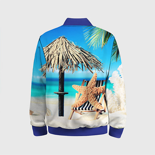 Детский бомбер Resort / 3D-Синий – фото 2