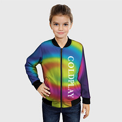Бомбер детский Coldplay moon music album, цвет: 3D-черный — фото 2
