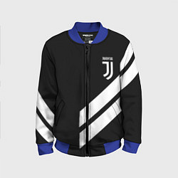 Бомбер детский Juventus line white, цвет: 3D-синий