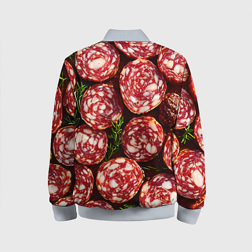 Детский бомбер Салями / 3D-Серый – фото 2