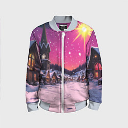 Детский бомбер Закат рождества