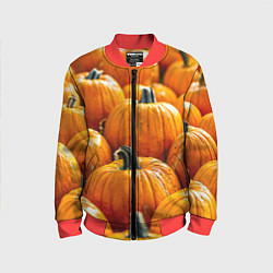 Детский бомбер Много тыкв
