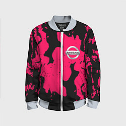 Бомбер детский Nissan fire pink, цвет: 3D-серый