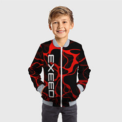 Бомбер детский Exeed - red liquid, цвет: 3D-серый — фото 2
