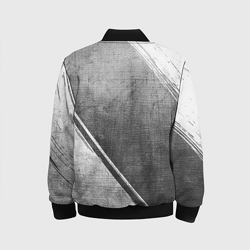 Детский бомбер AC Milan - grey gradient вертикально / 3D-Черный – фото 2