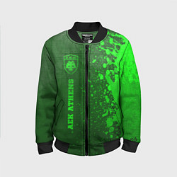 Детский бомбер AEK Athens - green gradient по-вертикали