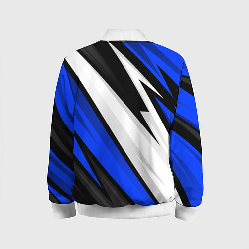Детский бомбер Exeed - blue sport / 3D-Белый – фото 2