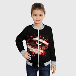 Бомбер детский Совух - светлый, цвет: 3D-серый — фото 2