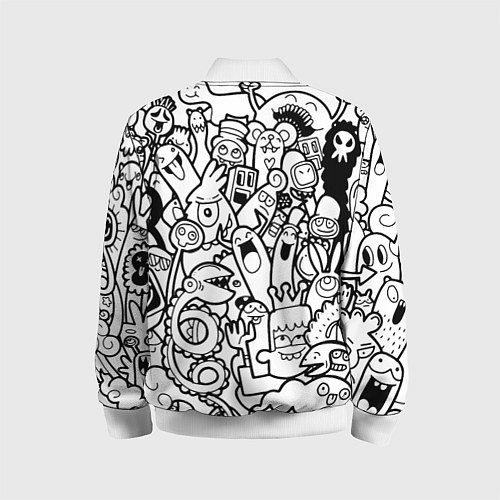 Детский бомбер Каляки маляки / 3D-Белый – фото 2
