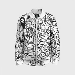 Бомбер детский Каляки маляки, цвет: 3D-белый