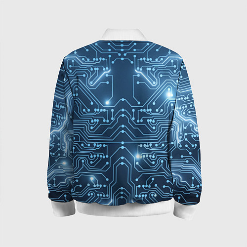 Детский бомбер Системная плата / 3D-Белый – фото 2