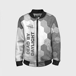 Детский бомбер Dead by Daylight - white gradient по-вертикали