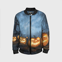 Бомбер детский Костюмы для halloween, цвет: 3D-черный
