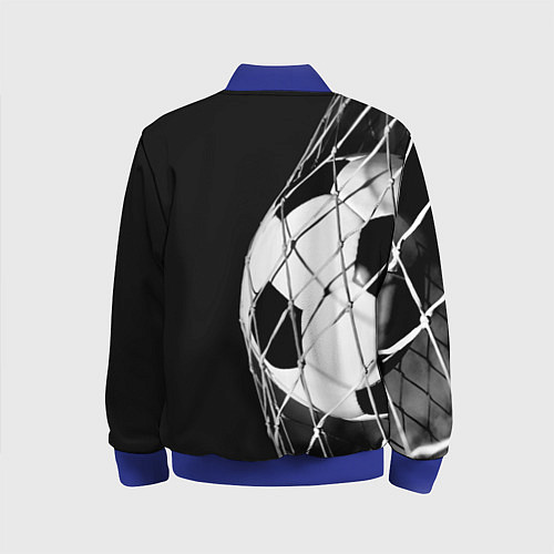 Детский бомбер Футбольный мяч в сетке ворот / 3D-Синий – фото 2