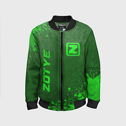 Детский бомбер Zotye - green gradient вертикально