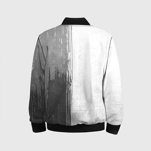 Детский бомбер Audi - white gradient по-вертикали / 3D-Черный – фото 2