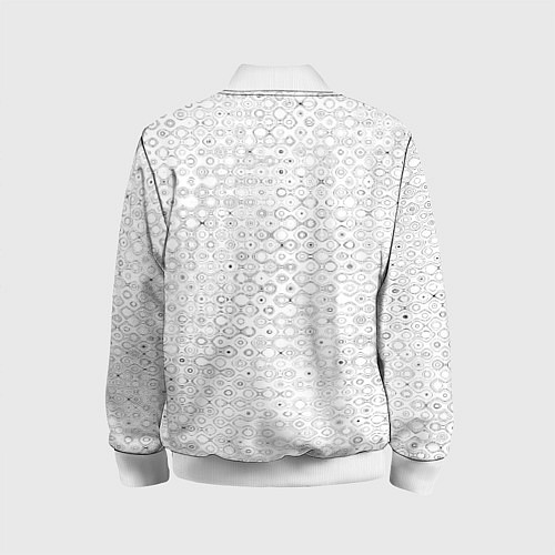 Детский бомбер Белый с абстрактным узором / 3D-Белый – фото 2