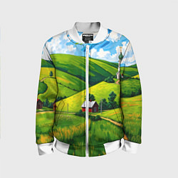 Детский бомбер Русская деревенька