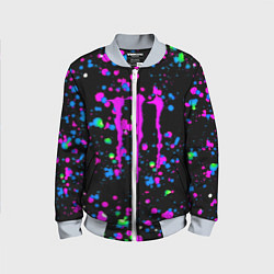 Детский бомбер Monster energy неоновые краски