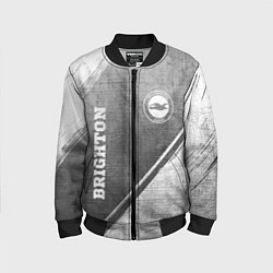 Детский бомбер Brighton - grey gradient вертикально