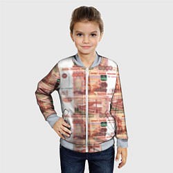 Бомбер детский 5 000 рублей, цвет: 3D-серый — фото 2
