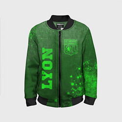 Детский бомбер Lyon - green gradient вертикально