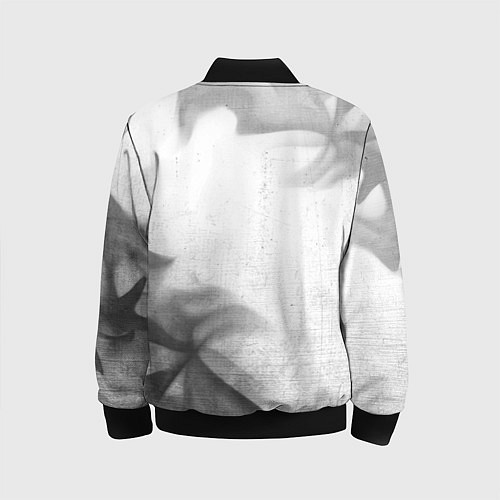 Детский бомбер PUBG - white gradient вертикально / 3D-Черный – фото 2