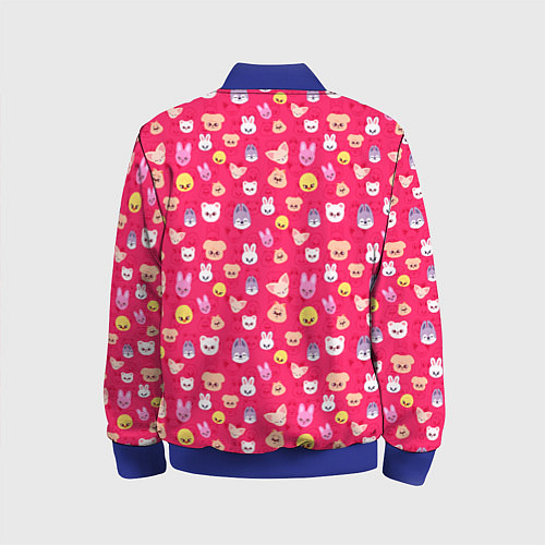 Детский бомбер Skzoo pattern pink / 3D-Синий – фото 2