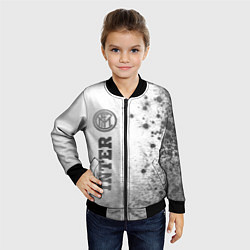 Бомбер детский Inter - white gradient по-вертикали, цвет: 3D-черный — фото 2