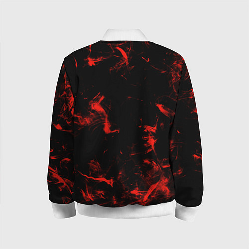 Детский бомбер Color red black / 3D-Белый – фото 2