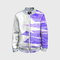 Бомбер детский Color white purple, цвет: 3D-серый