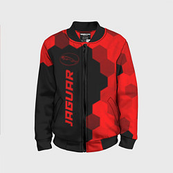 Детский бомбер Jaguar - red gradient по-вертикали
