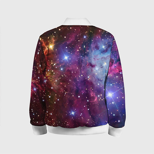 Детский бомбер Котик в космосе с лазерным пистолетом / 3D-Белый – фото 2