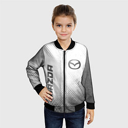 Бомбер детский Mazda - white gradient вертикально, цвет: 3D-черный — фото 2