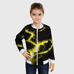Бомбер детский The rift, цвет: 3D-белый — фото 2