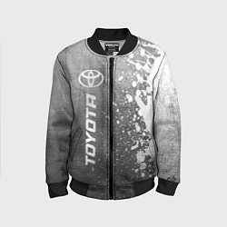 Детский бомбер Toyota - grey gradient по-вертикали