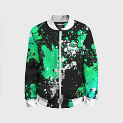 Детский бомбер Geely на фоне брызг граффити