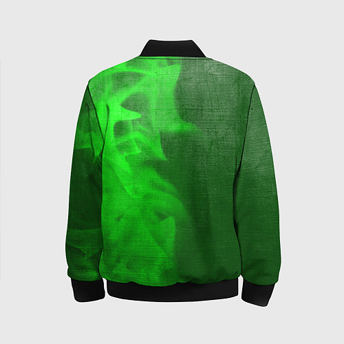Детский бомбер Changan - green gradient по-вертикали / 3D-Черный – фото 2