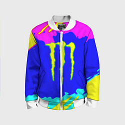 Детский бомбер Monster energy краски цветные