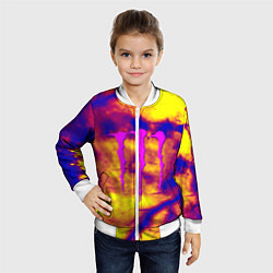 Бомбер детский Monster energy storm grunge, цвет: 3D-белый — фото 2