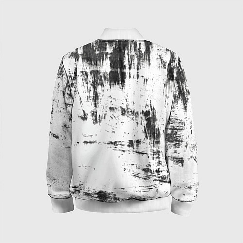 Детский бомбер Color black and white / 3D-Белый – фото 2